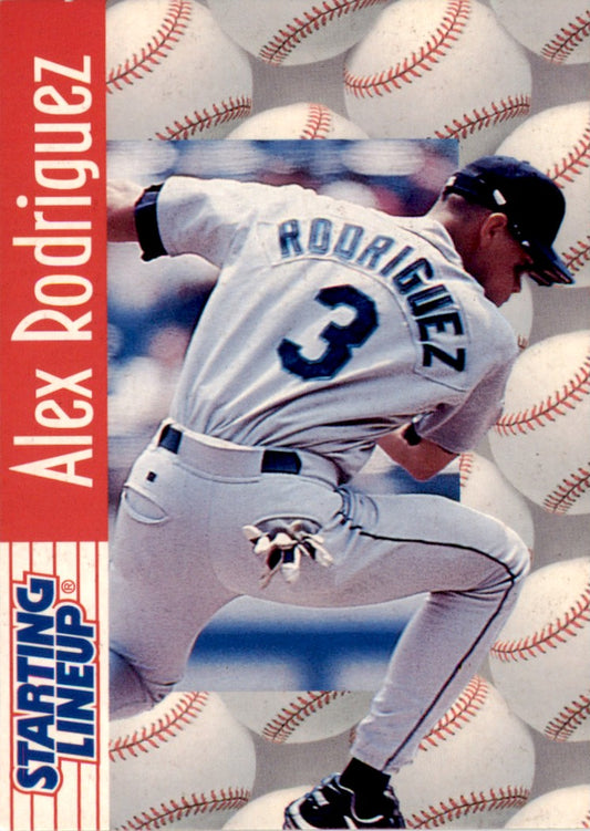 1997 Kenner Starting Lineup Card Alex Rodriguez Seattle Mariners