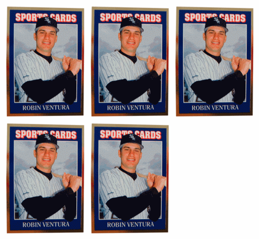 (5) 1992 Sports Cards #27 Robin Ventura Baseball Card Lot Chicago White Sox