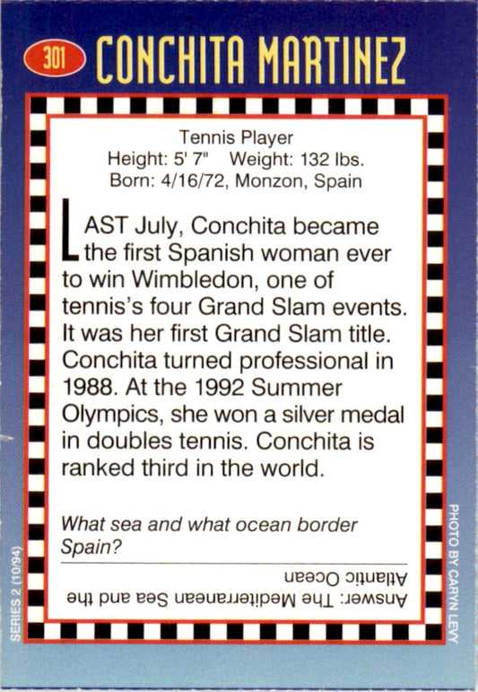1994 Sports Illustrated for Kids #301 Conchita Martinez