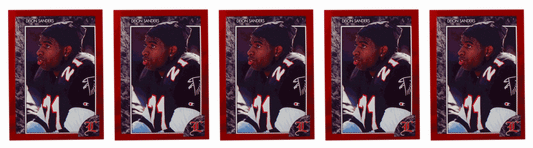 (5) 1992 Legends #30 Deion Sanders Football Card Lot Atlanta Falcons