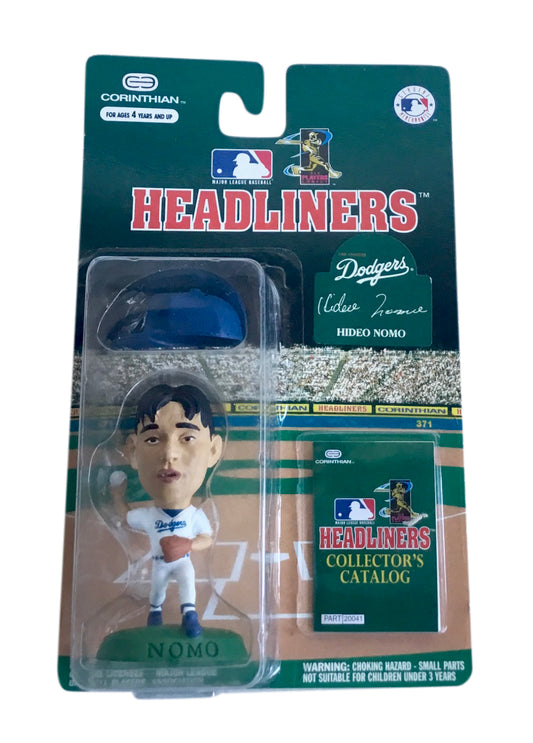MLB Headliners Hideo Nomo 3 Inch Figure Los Angeles Dodgers 1996 Corinthian