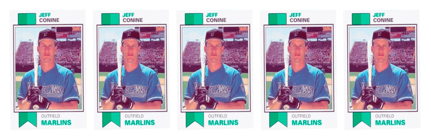 (5) 1993 SCD #66 Jeff Conine Baseball Card Lot Florida Marlins
