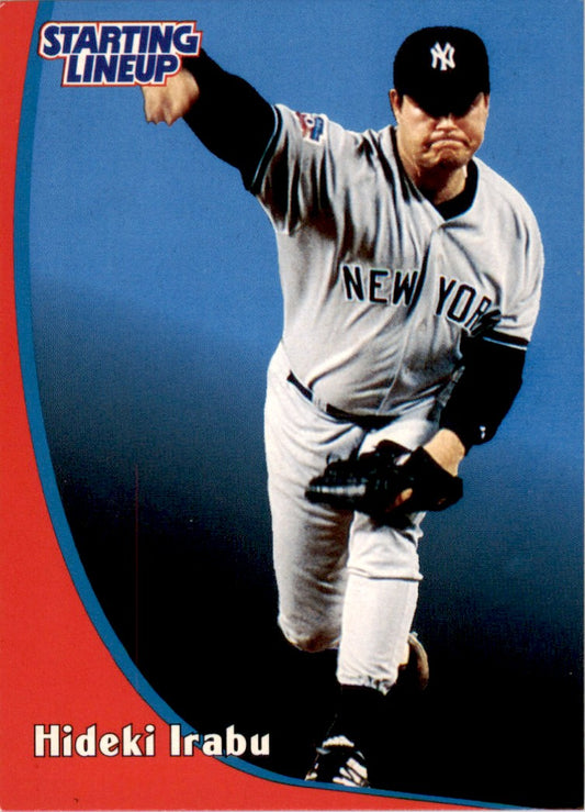 1998 Kenner Starting Lineup Card Hideki Irabu New York Yankees