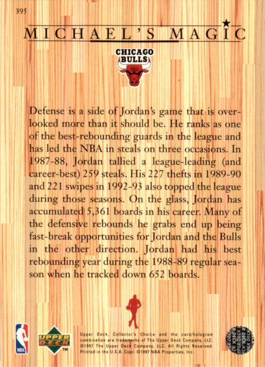 1997 Collector's Choice #395 Michael Jordan Chicago Bulls