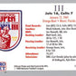 1990-91 Pro Set Super Bowl 160 Football 4 SB IV Ticket