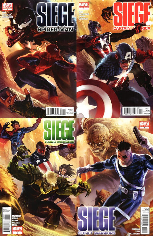 Assorted Siege Comics Marvel Comics - 4 Comics