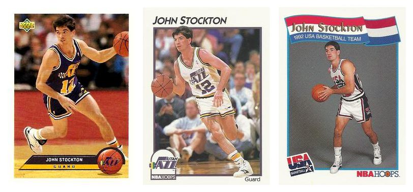 (3) McDonald's Hoops & Upper Deck John Stockton Basketball Card Lot Utah Jazz