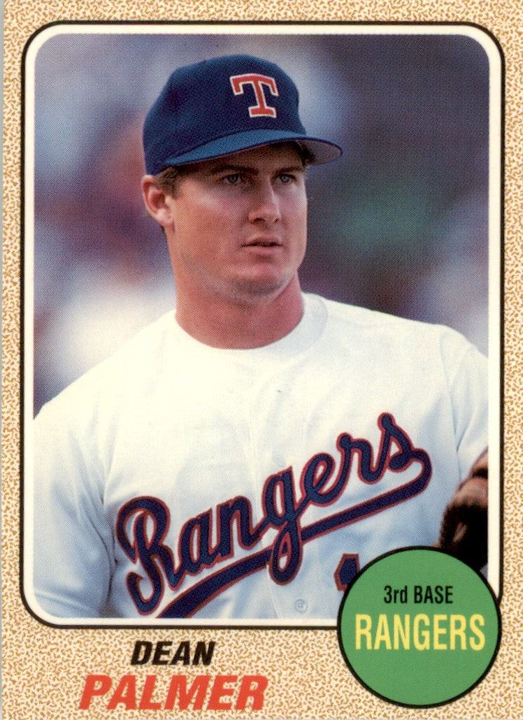 1993 Baseball Card Magazine '68 Topps Replicas #SC48 Dean Palmer Rangers