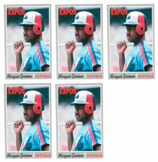 (5) 1992 Baseball Card Monthly #72 Marquis Grissom Baseball Card Lot Expos