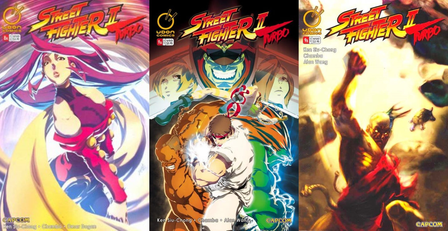 Street Fighter II Turbo #8-9 (2008-2010) Udon Comics - 3 Comics