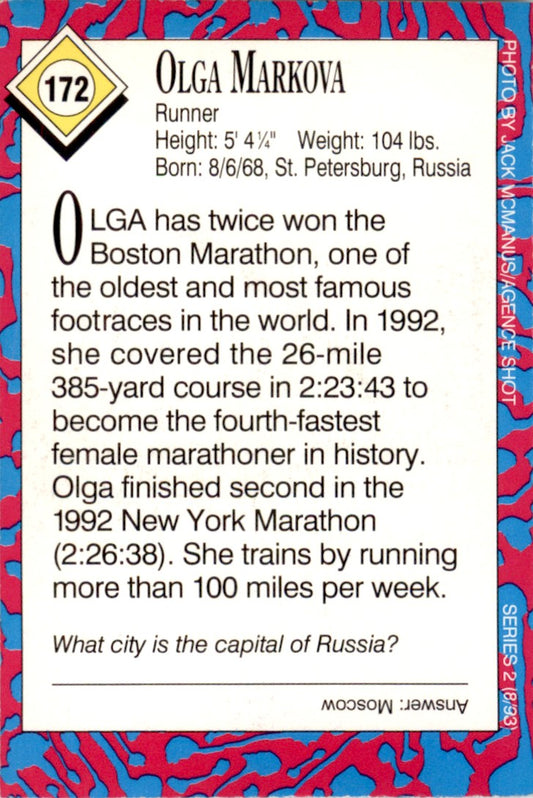 1993 Sports Illustrated for Kids #172 Olga Markova Track & Field