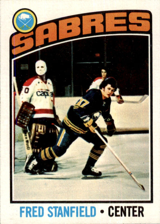 1976 Topps #58 Fred Stanfield Buffalo Sabres EX