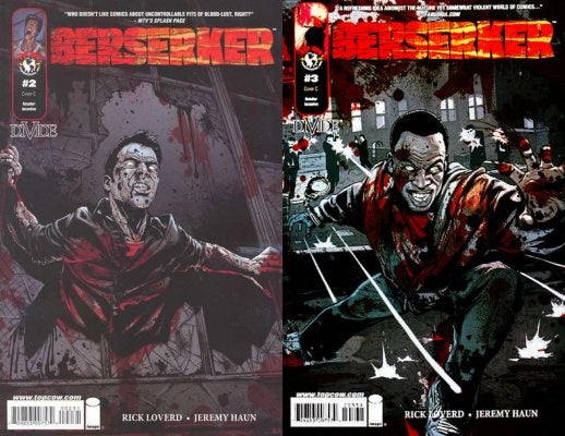 Berserker #2-3 Incentive Variants (2009-2010) Top Cow Comics - 2 Comics