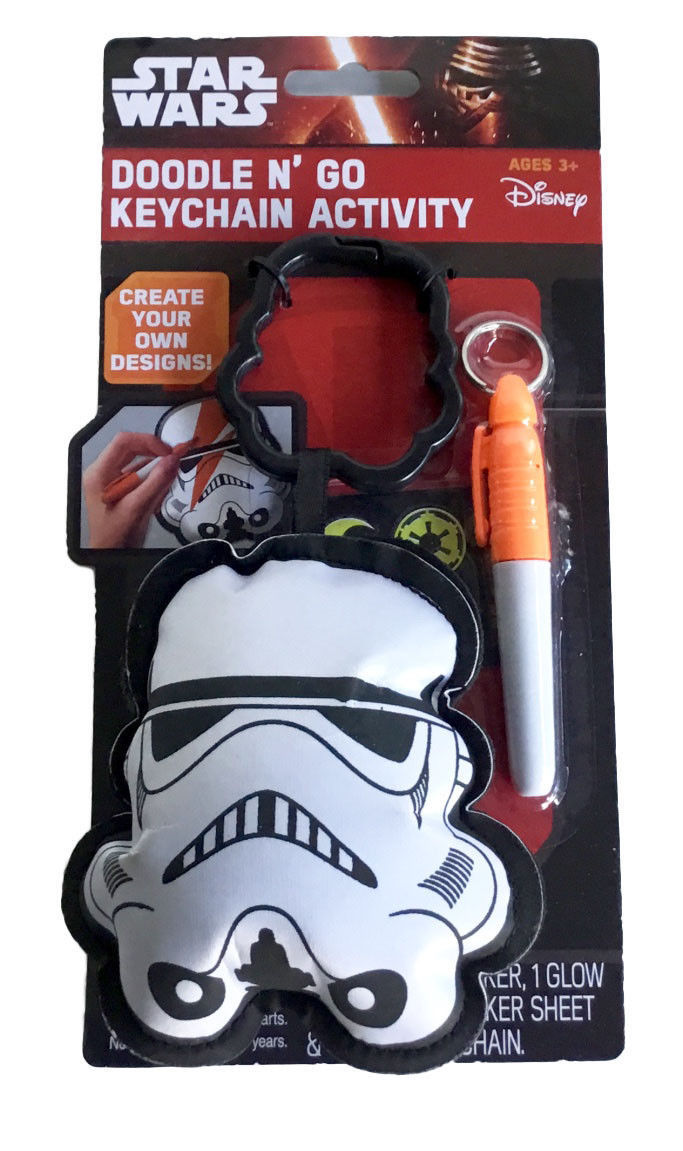 Star Wars Doodle N' Go Keychain Activity Stormtrooper 2015 Disney Tara