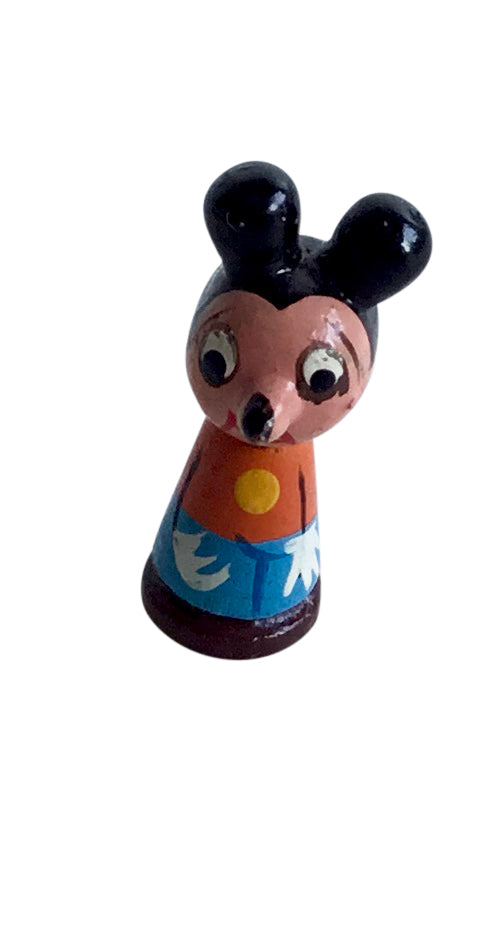 Mickey Mouse 1.25 Inch Wooden Vintage Figure