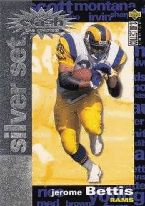 1995 Collector's Choice Crash Game Silver #C16 Jerome Bettis St. Louis Rams