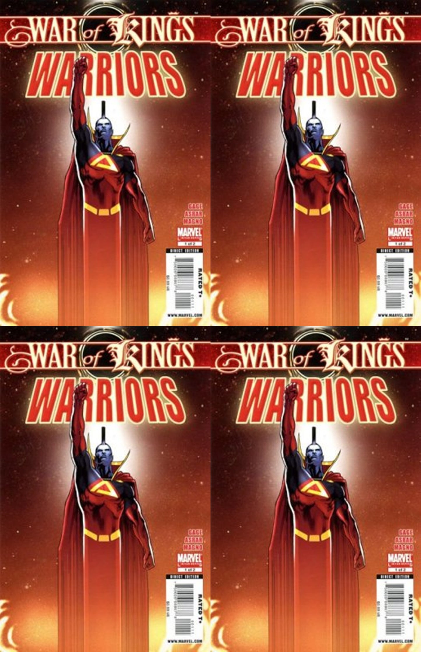 War of Kings: Warriors #1 (2009) Marvel Comics - 4 Comics