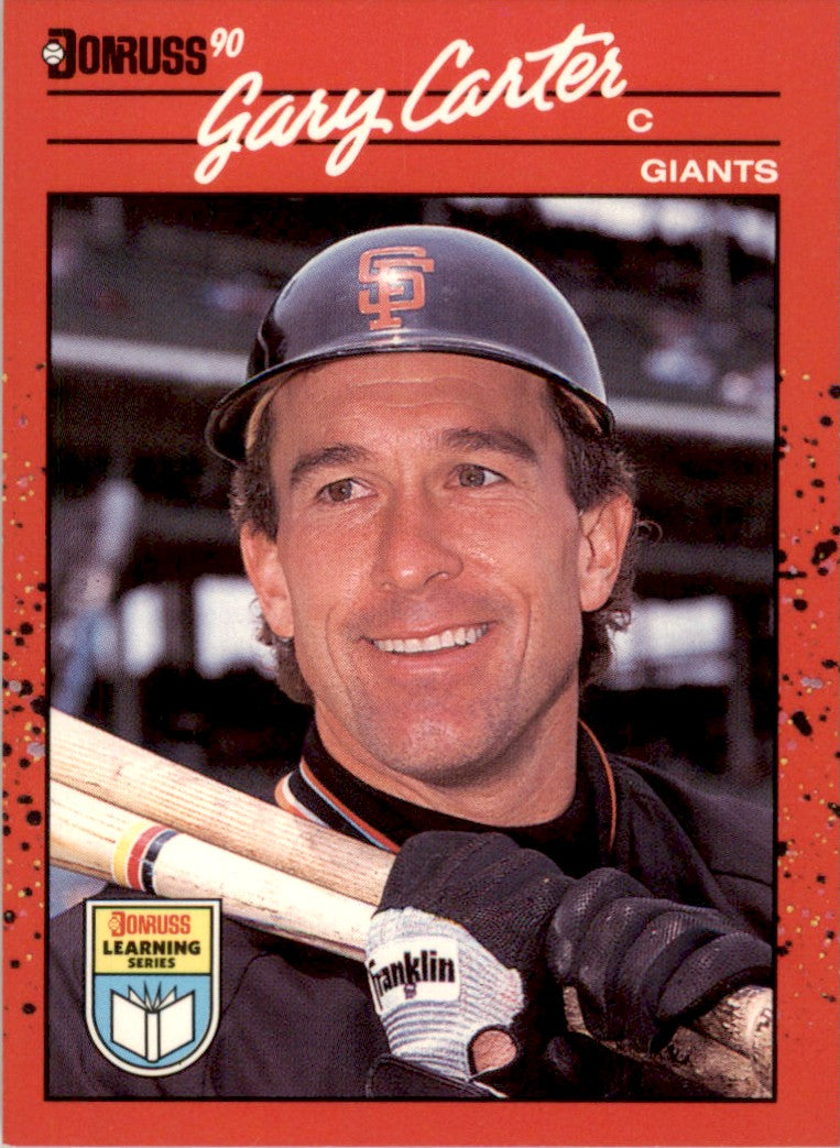 1990 Donruss Learning Series #5 Gary Carter San Francisco Giants