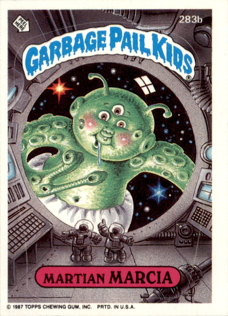 1987 Garbage Pail Kids Series 7 #283b Martian Marcia NM