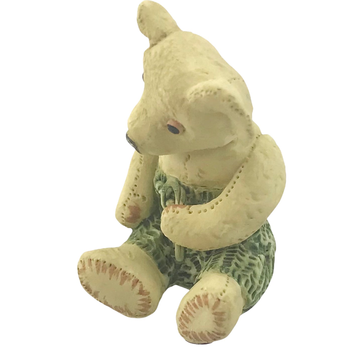 Mr. Perkins Bear Wearing Green Pants 1.5 Inch Figurine 1995 Centimental Bears