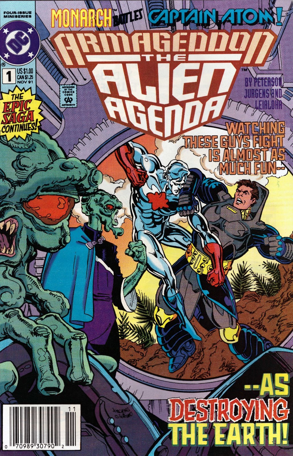 Armageddon: Alien Agenda #1 Newsstand Cover (1991-1992) DC