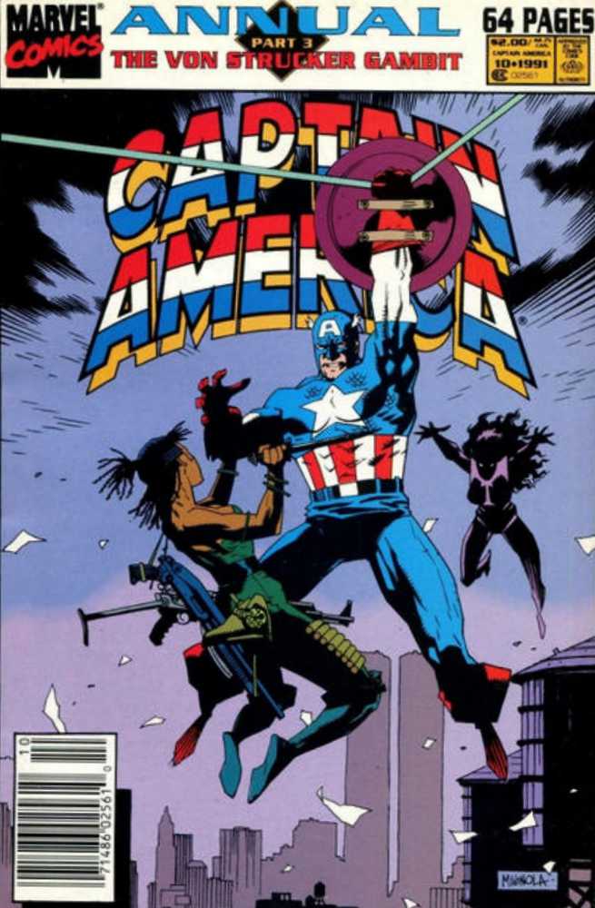 Captain America Annual #10 Newsstand (1971-1994) Marvel Comics
