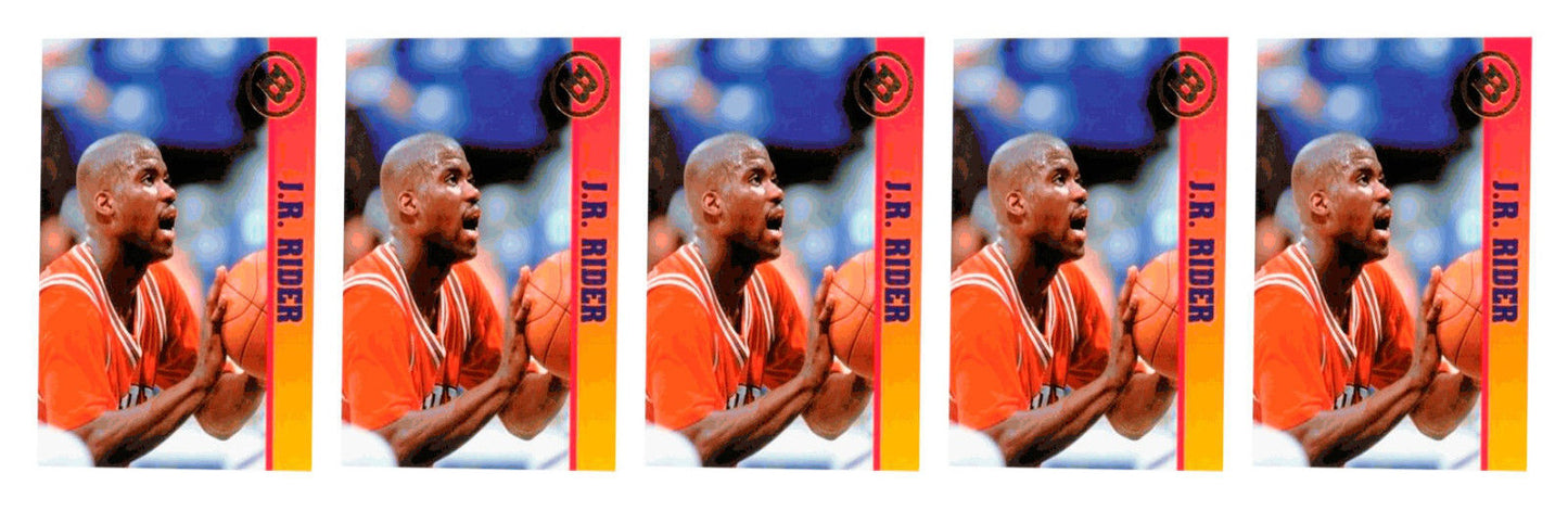 (5) 1993 Ballstreet J.R. Rider Basketball Card Lot UNLV