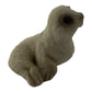 White Baby Seal Vintage 1.5 Inch Textured Ceramic Figurine