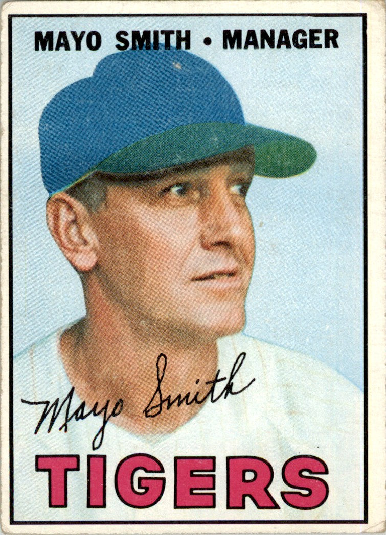 1967 Topps #321 Mayo Smith Tigers GD+
