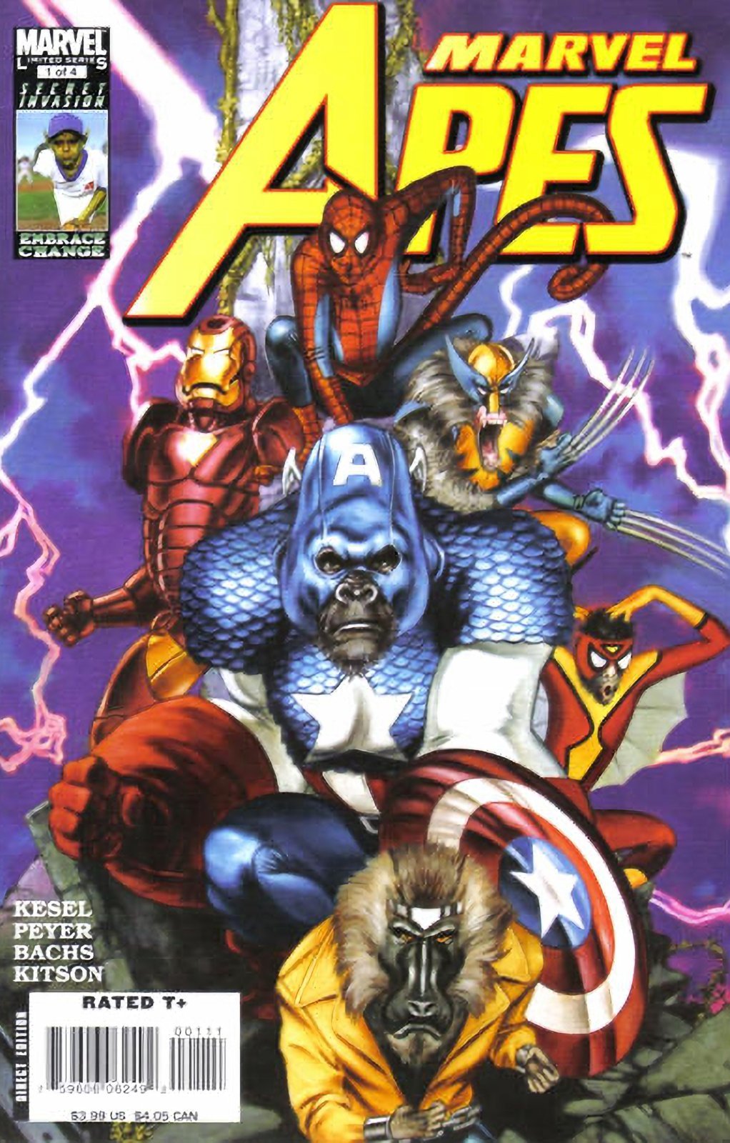 Marvel Apes #1 (2008) Marvel Comics