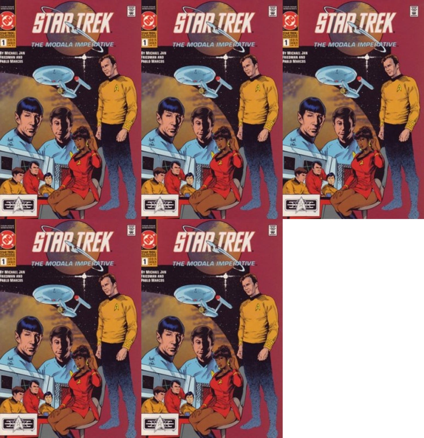 Star Trek: The Modala Imperative #1 (1991) DC Comics - 5 Comics