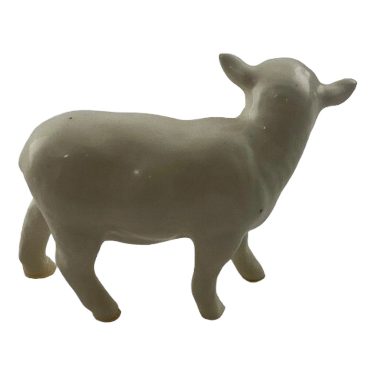 White Sheep 2 Inch Vintage Ceramic Figurine