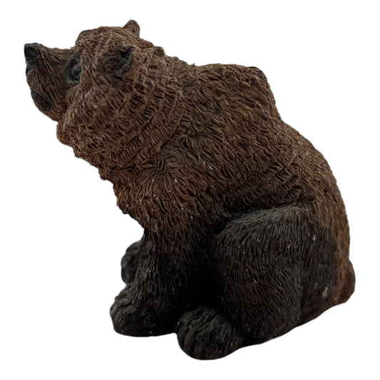 Bear 2.5 Inch Vintage Textured Ceramic Figurine