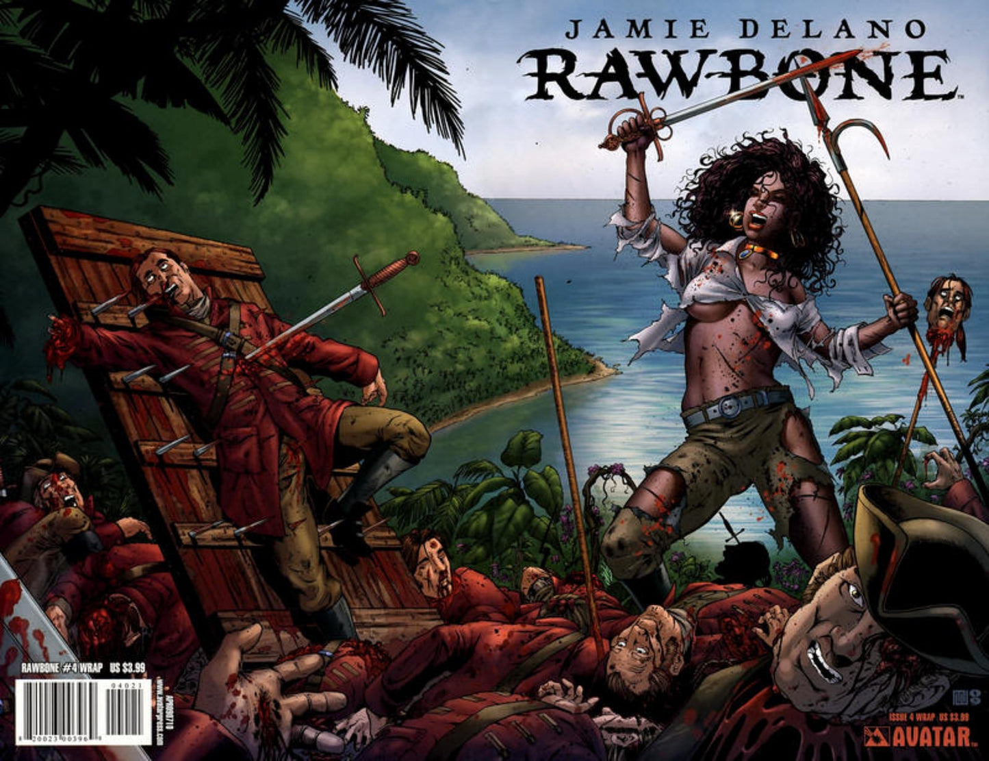 Rawbone #4 Wrap Cover (2009) Avatar Press Comics