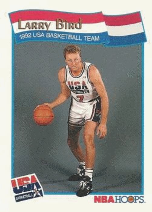 1991-92 Hoops McDonald's Basketball 52 Larry Bird