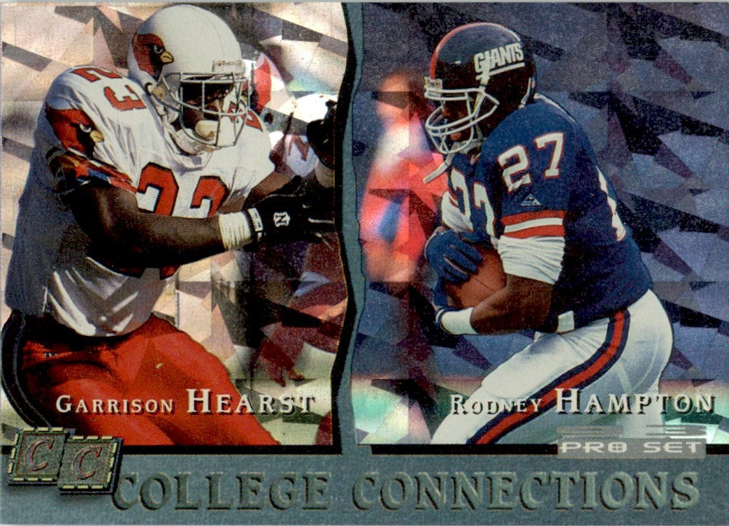 1993 Pro Set College Connections #CC5 Hearst Hampton Cardinals Giants