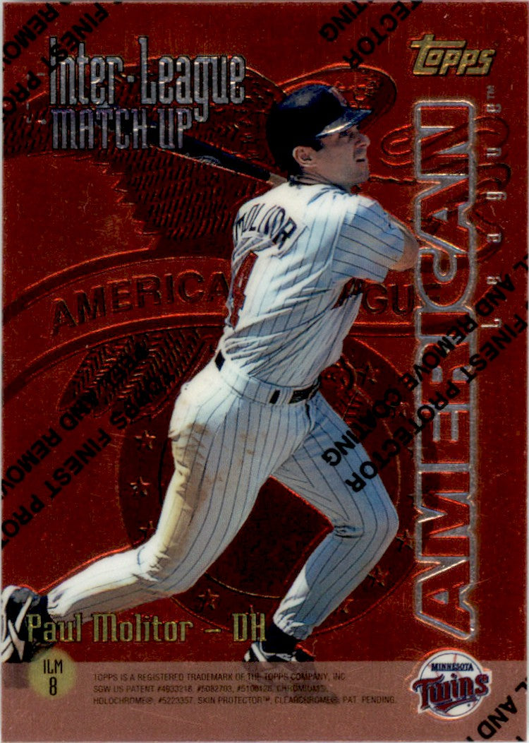 1997 Topps Inter League Matchup Finest #ILM8 Molitor King Twins Pirates
