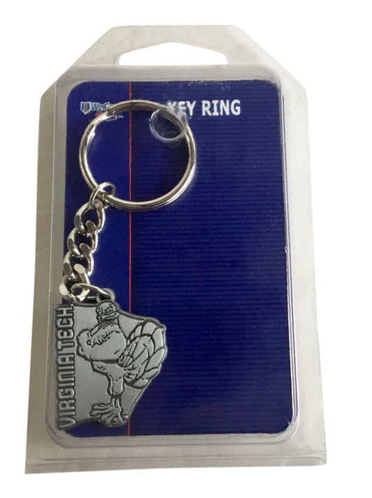 Virginia Tech Hokies 1.5 Inch Brass Key Ring Wincraft Sports - New
