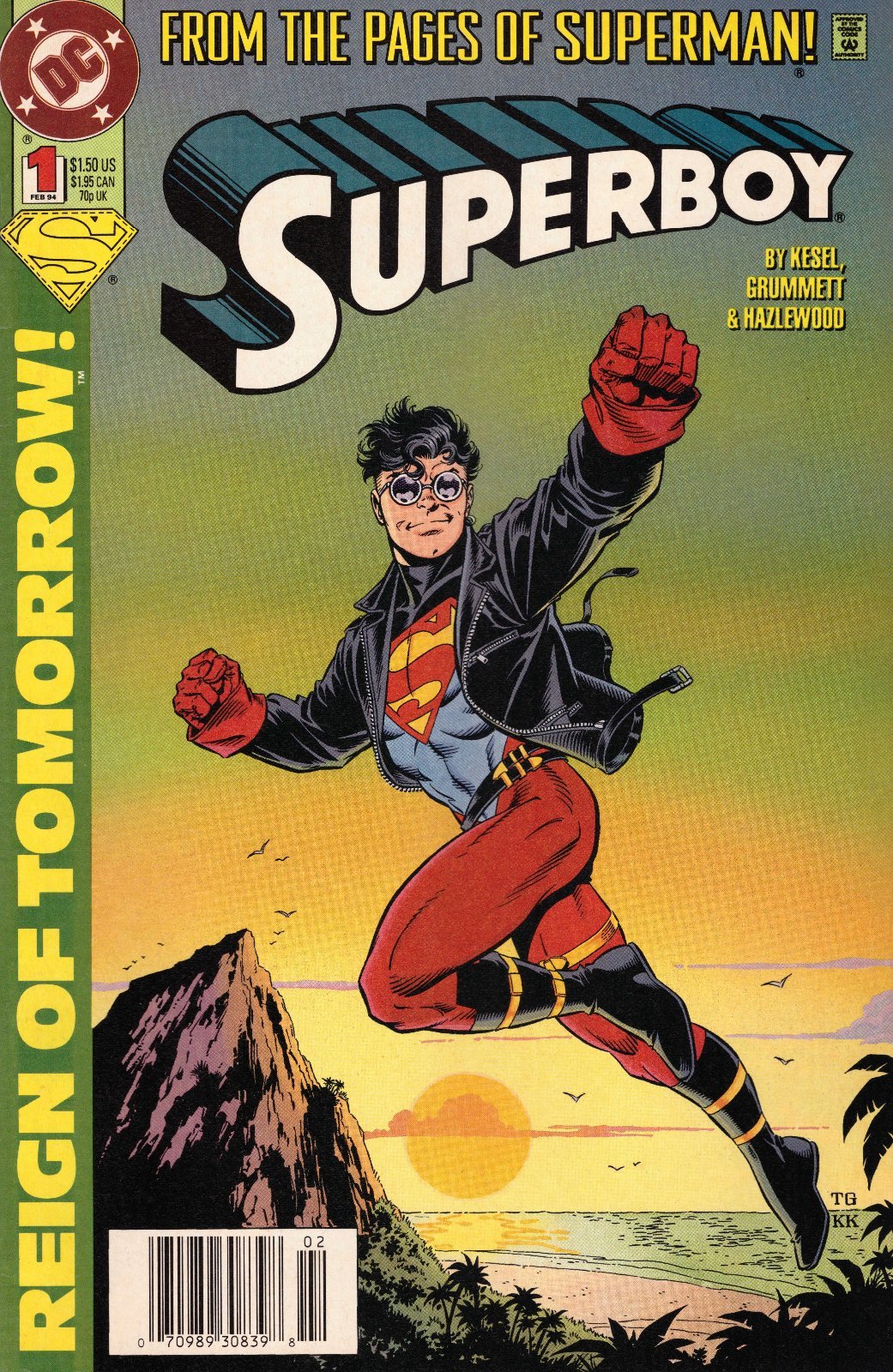 Superboy #1 Newsstand (1994-2002) DC