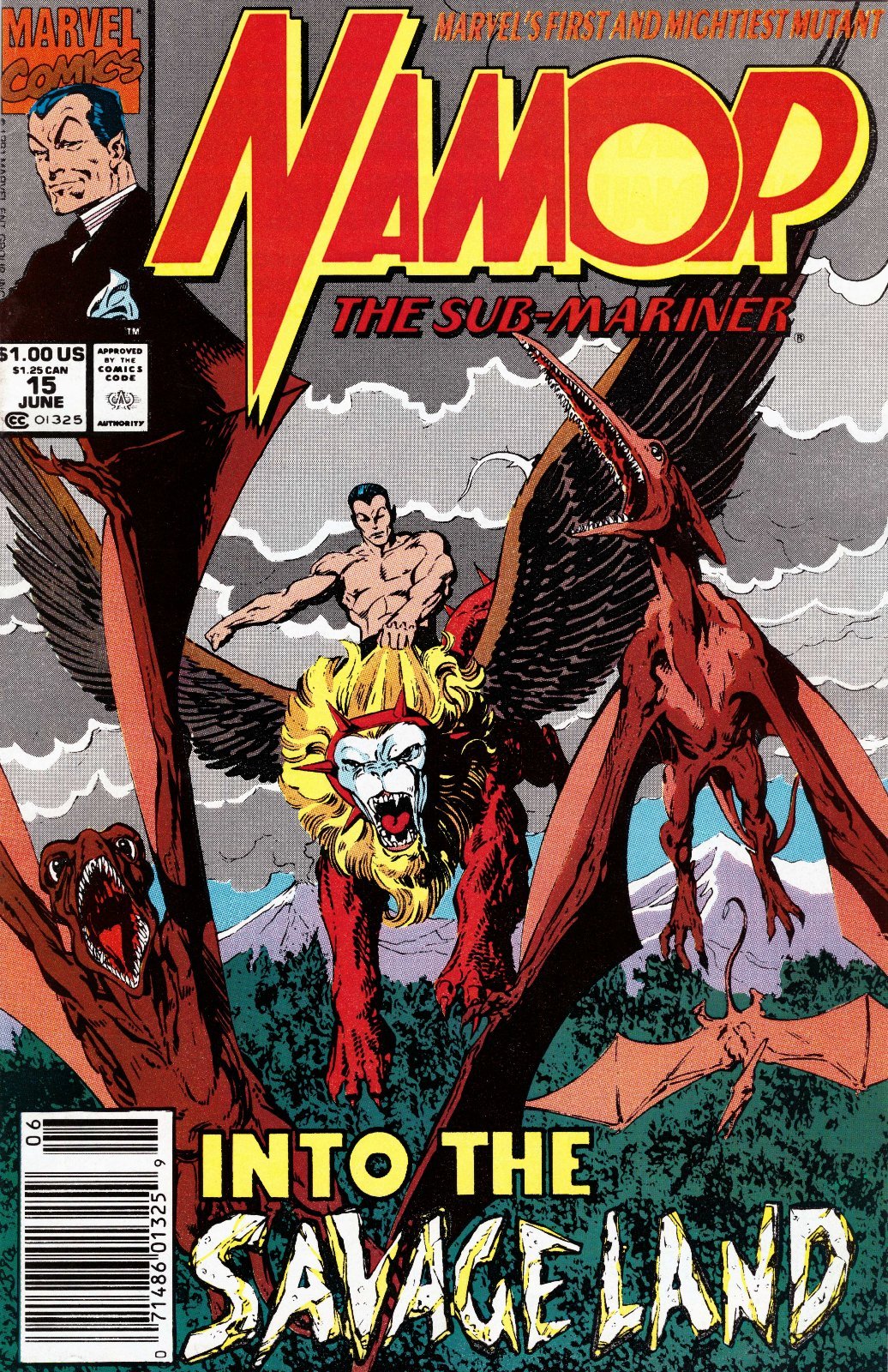 Namor, the Sub-Mariner #15 Newsstand Cover Marvel Comics