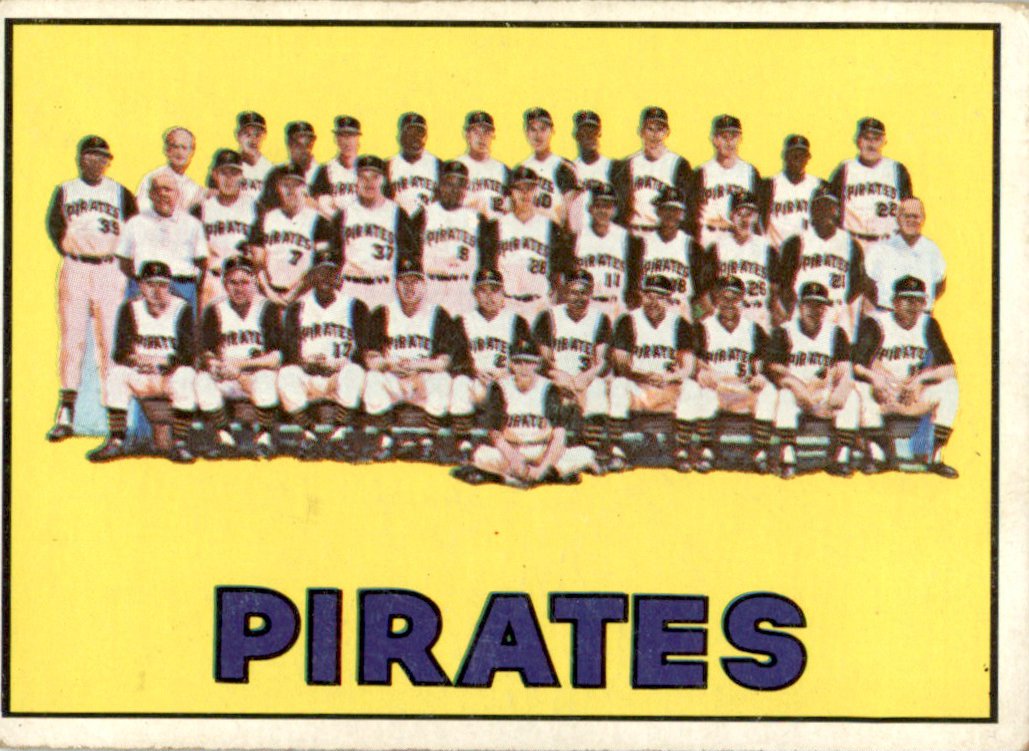 1967 Topps #492 Pittsburgh Pirates VG