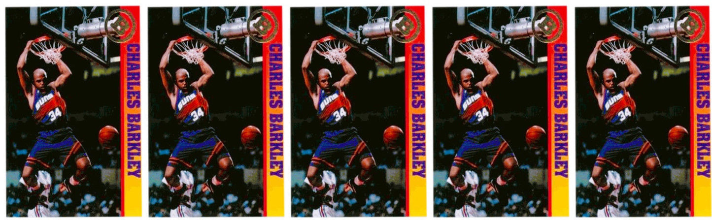 (5) 1993 Ballstreet Charles Barkley Basketball Card Lot