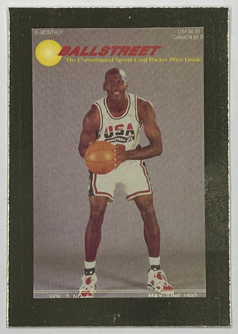 1992 Ballstreet Gold Promo # Michael Jordan Chicago Bulls