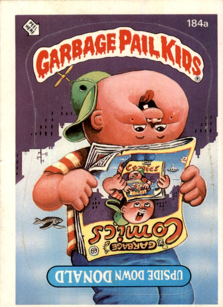 1986 Garbage Pail Kids Series 5 #184A Upside Down Donald VG-EX