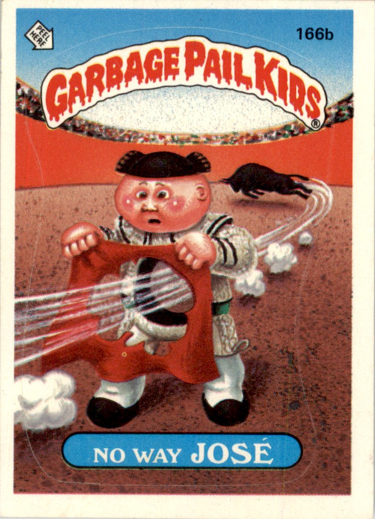 1986 Garbage Pail Kids Series 4 #166b No Way Jose EX-MT