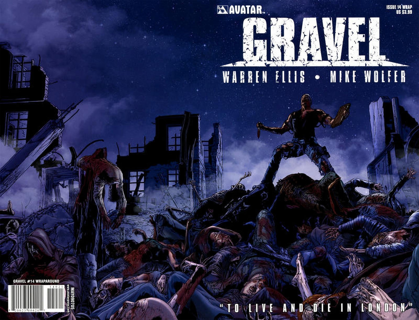 Gravel #14 Wrap Cover (2007-2010) Avatar Press Comics