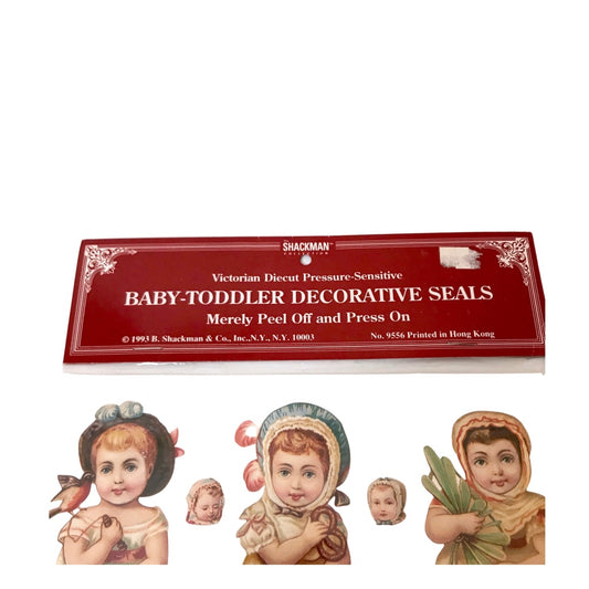Victorian Die Cut Baby-Toddler Decorative Seals 1993 Shackman Collection