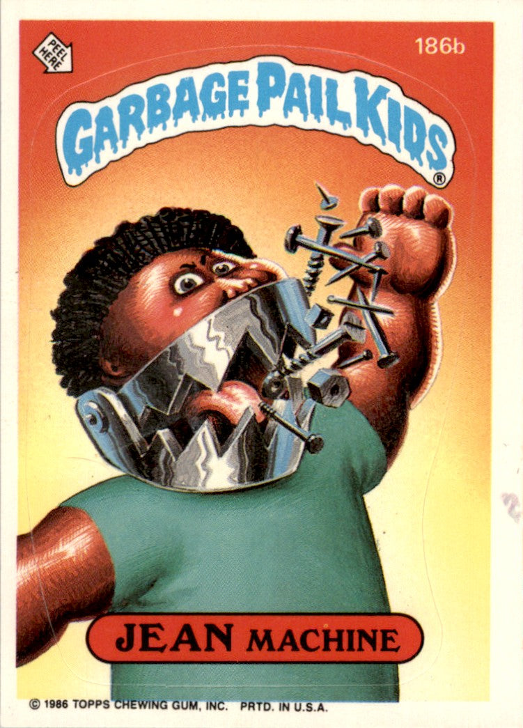 1986 Garbage Pail Kids Series 5 #186B Jean Machine VG-EX
