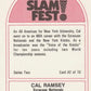 1991 Foot Locker Slam Fest Basketball #2 Cal Ramsey New York Knicks