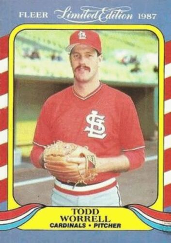 1987 Fleer Limited Edition Baseball #43 Todd Worrell